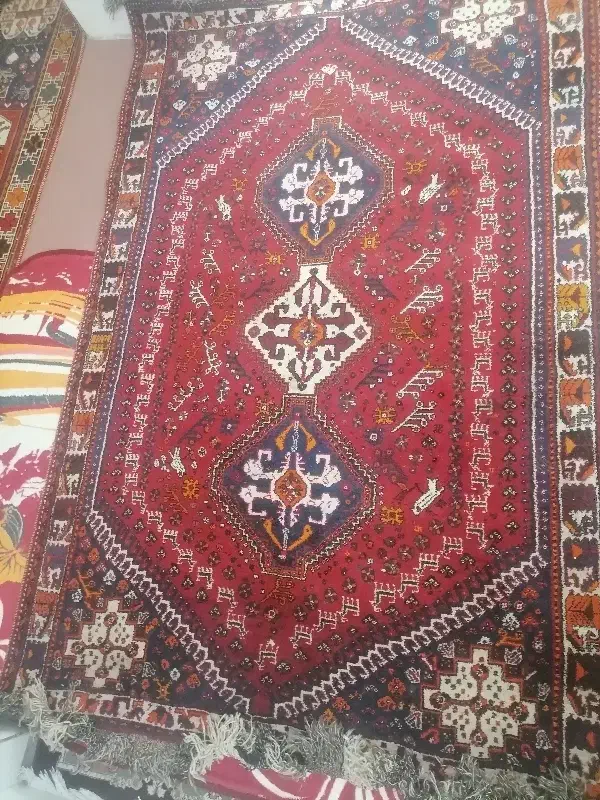 قالی دست باف|فرش|شیراز, شیشه‌گری|دیوار