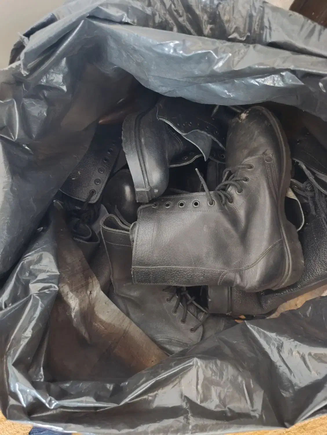 پوتین سربازی چرمی|کیف، کفش، کمربند|قزوین, |دیوار