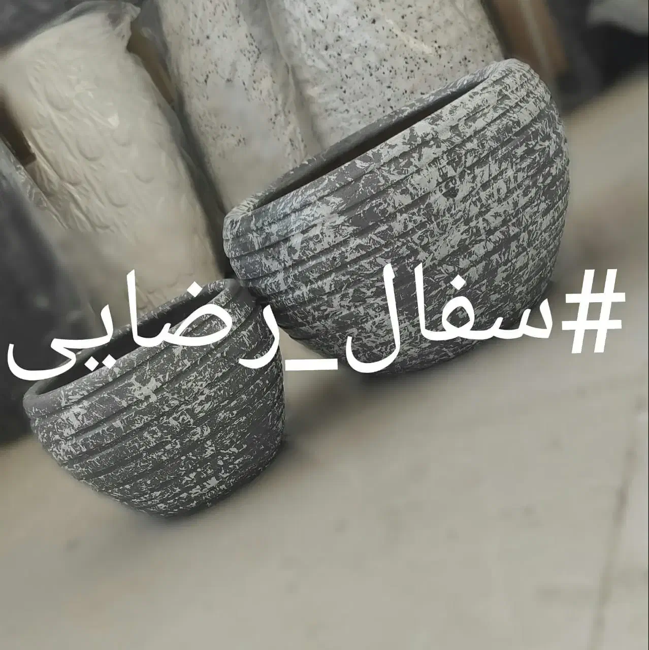 گلدان سفالی لالجین|گل و گیاه طبیعی|قرچک, زیبا شهر|دیوار