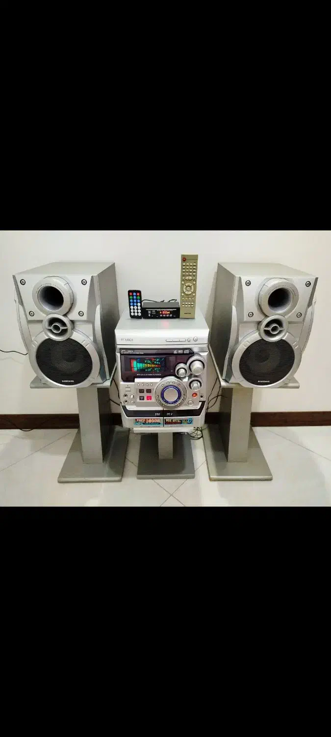 سامسونگ بلوتوث AUX USB قدرتمند 3000 وات کاست سالم|سیستم صوتی خانگی|تهران, تسلیحات|دیوار