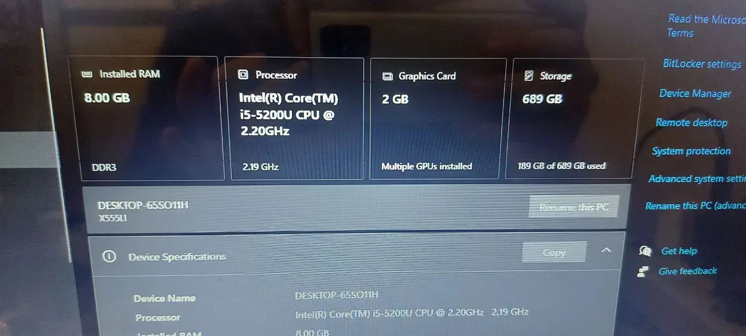 لبتاپ ایسوس asus X555L|رایانه همراه|کرمانشاه, |دیوار