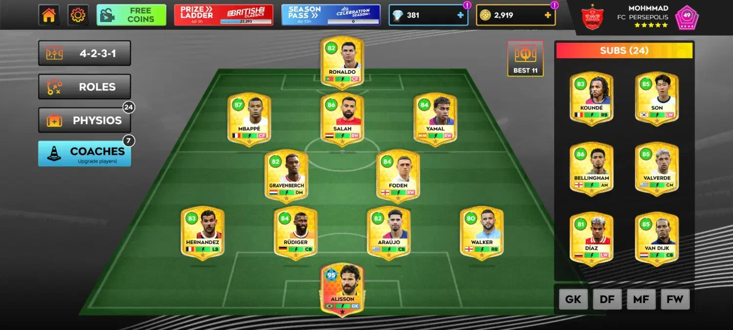 اکانت دریم لیگ درجه۱|کنسول، بازی ویدئویی و آنلاین|بوشهر, |دیوار