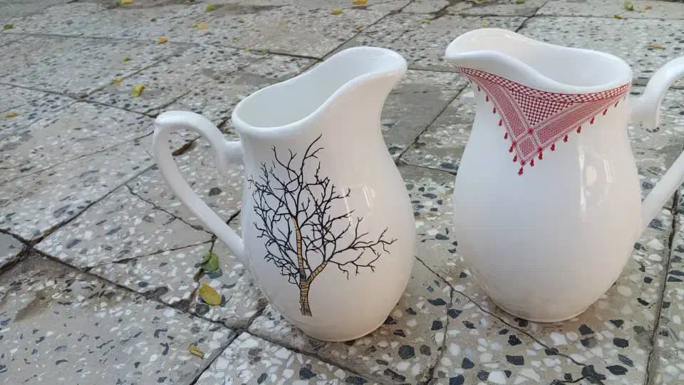 چینی طرح چفیه عربی|ظروف سرو و پذیرایی|شادگان, |دیوار