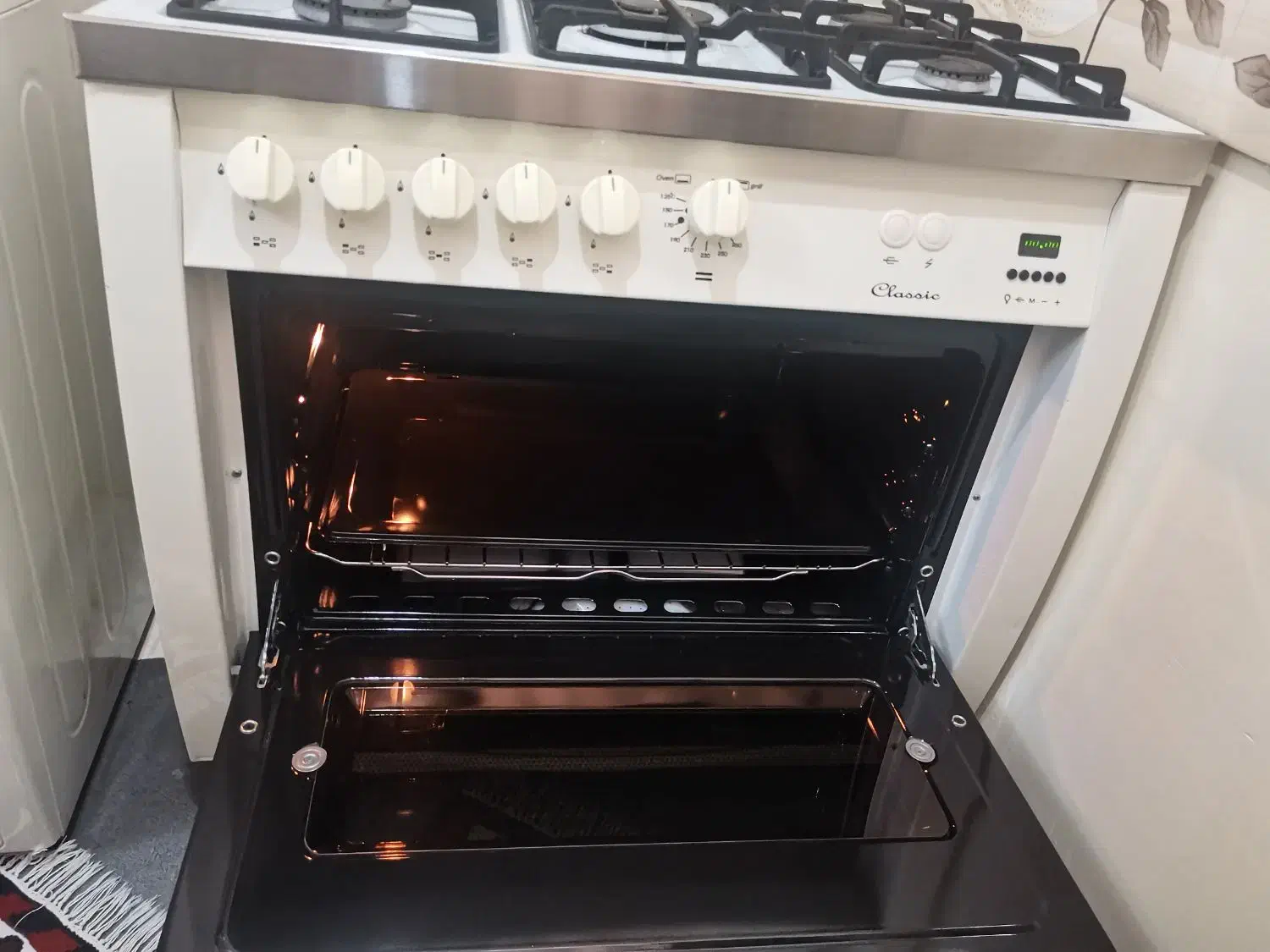 گاز فر دار تکنو در حد نو|اجاق گاز و لوازم برقی پختوپز|وحیدیه, |دیوار