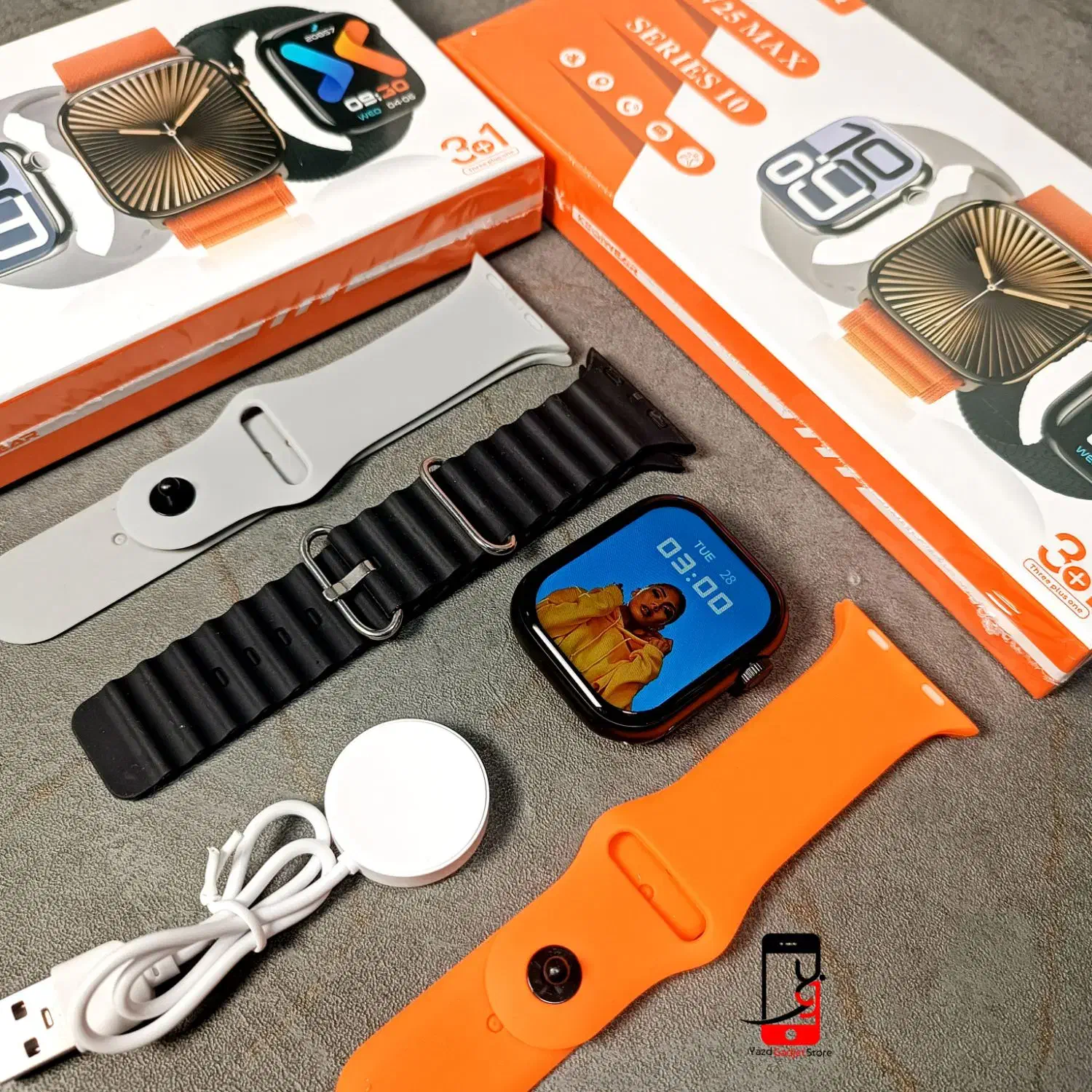 ساعت هوشمند3بند/Kw25 Max/گارانتی 18ماه/اپل واچ/یزد|لوازم جانبی موبایل و تبلت|یزد, |دیوار