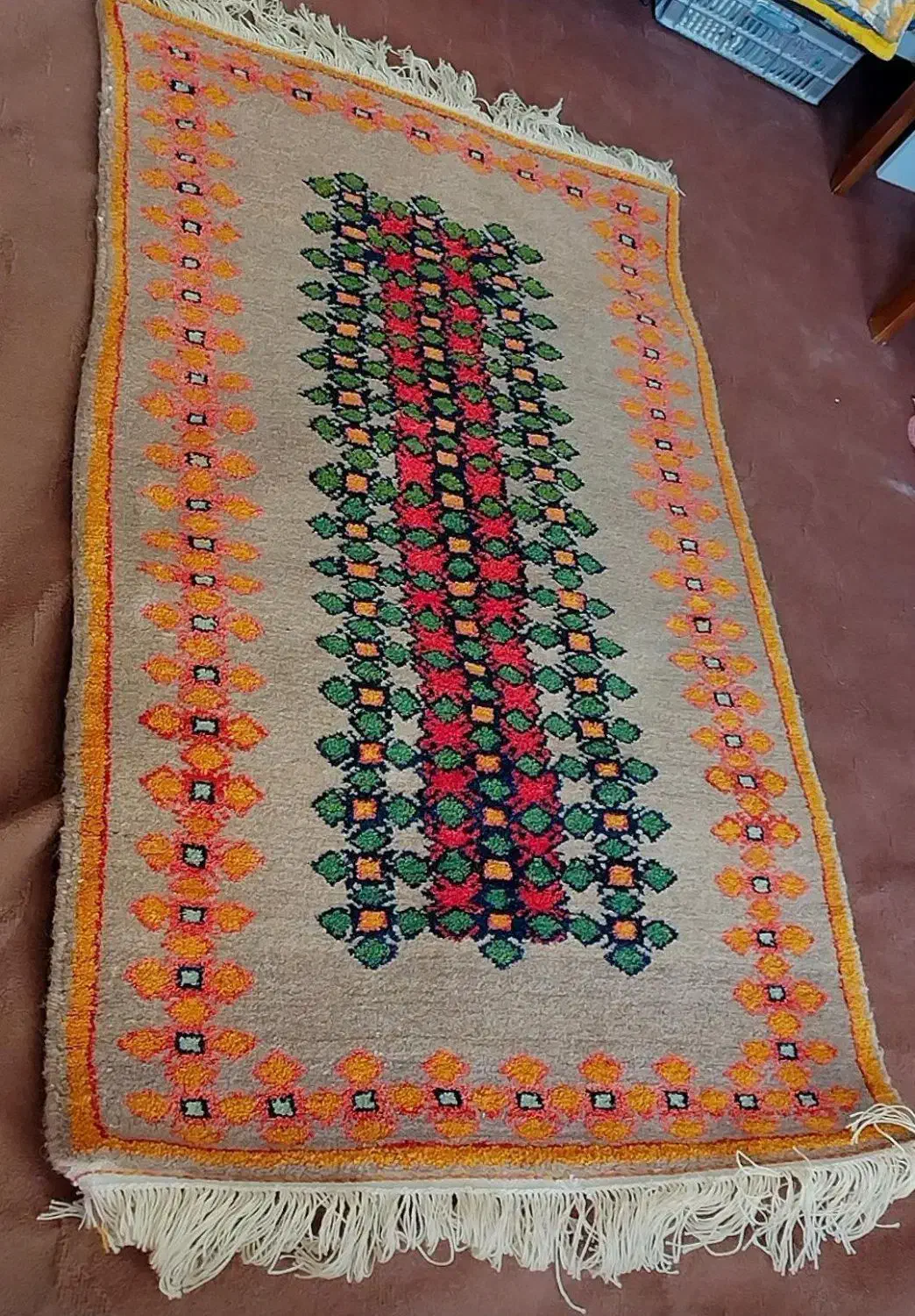 گبه .دستبافت|گلیم، جاجیم، گبه|کرمانشاه, |دیوار