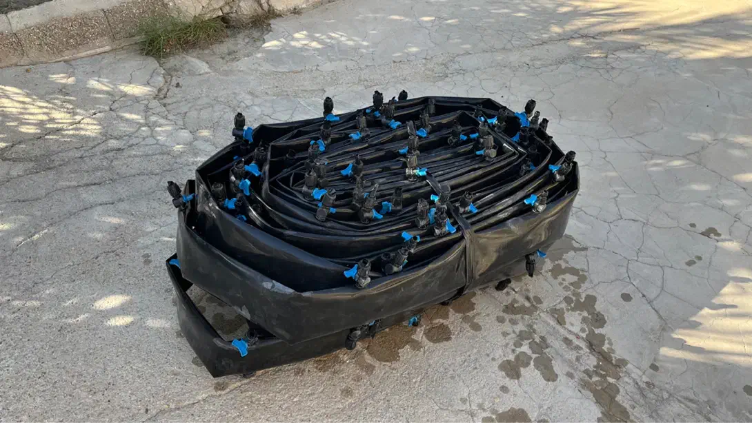 لوله تاشو ۹۰ (۳ اینچ) کشاورزی، با شیر قطره ای|عمده‌فروشی|برازجان, |دیوار