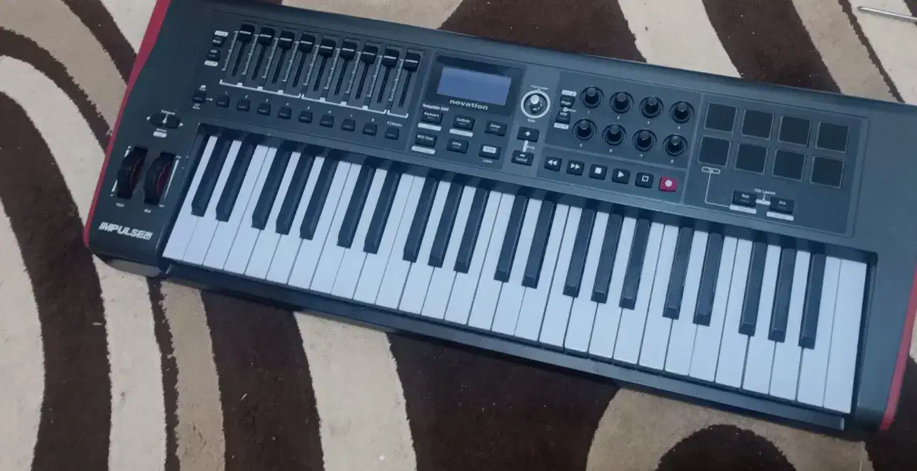midi controllers Impluse49novation|پیانو، کیبورد، آکاردئون|گنبد کاووس, |دیوار