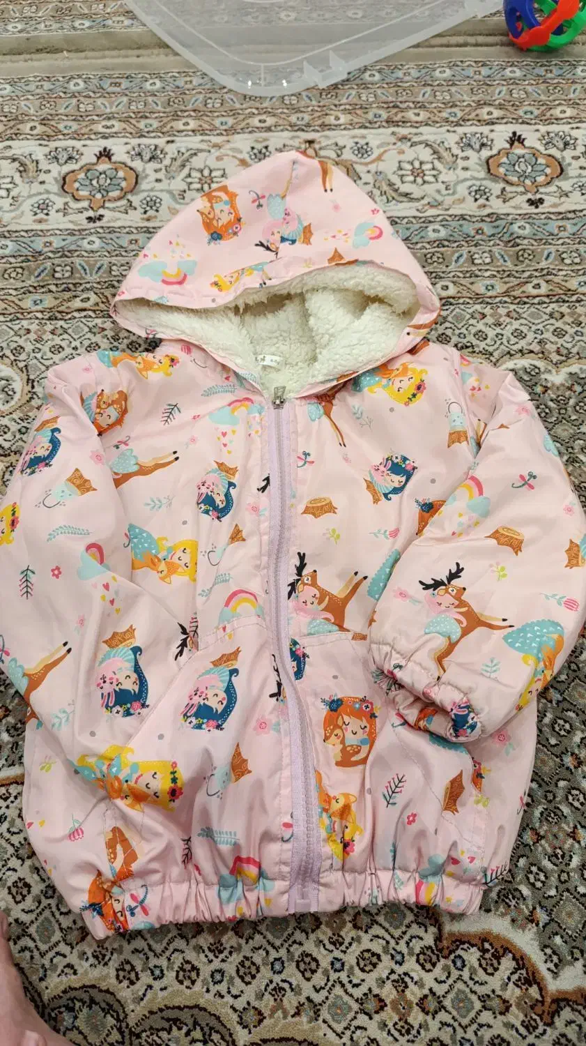 کاپشن دخترانه  در حد نو|کفش و لباس بچه|قم, بنیاد|دیوار