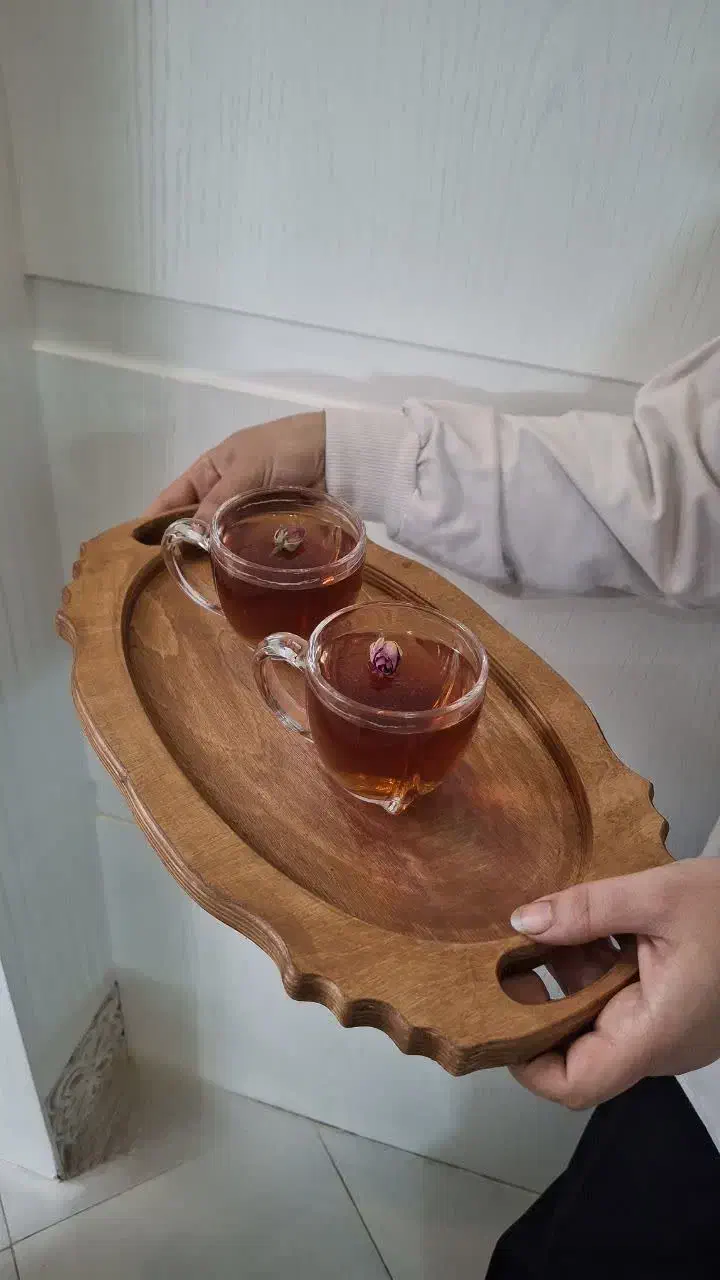 سینی چوبی و اردوی خوری|ظروف سرو و پذیرایی|مشهد, مقدم|دیوار