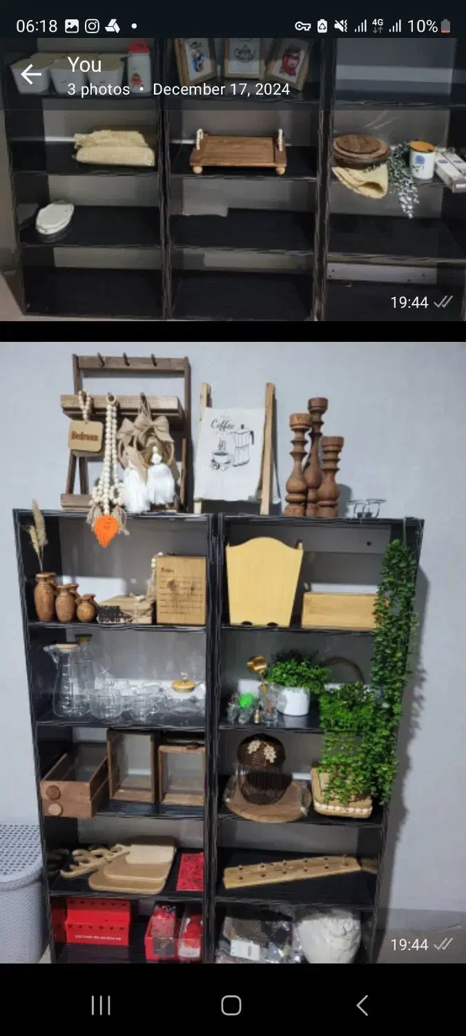 ۶ عدد قفسه ام دی اف|کتابخانه، شلف، قفسههای دیواری|دوگنبدان, |دیوار