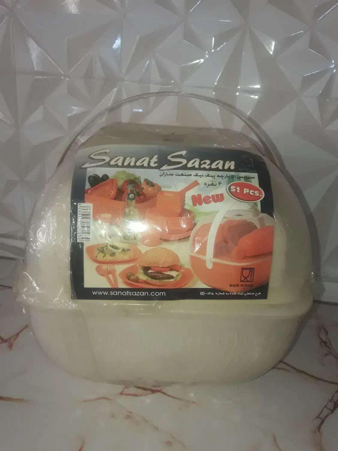 سرویس مسافرتی ۶نفره|ظروف نگهدارنده، پلاستیکی، یک‌بارمصرف|ری, دیلمان|دیوار