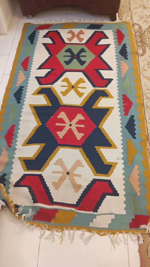 کلیم دست باف بسیار شیک و زیبا|گلیم، جاجیم، گبه|ارومیه, |دیوار