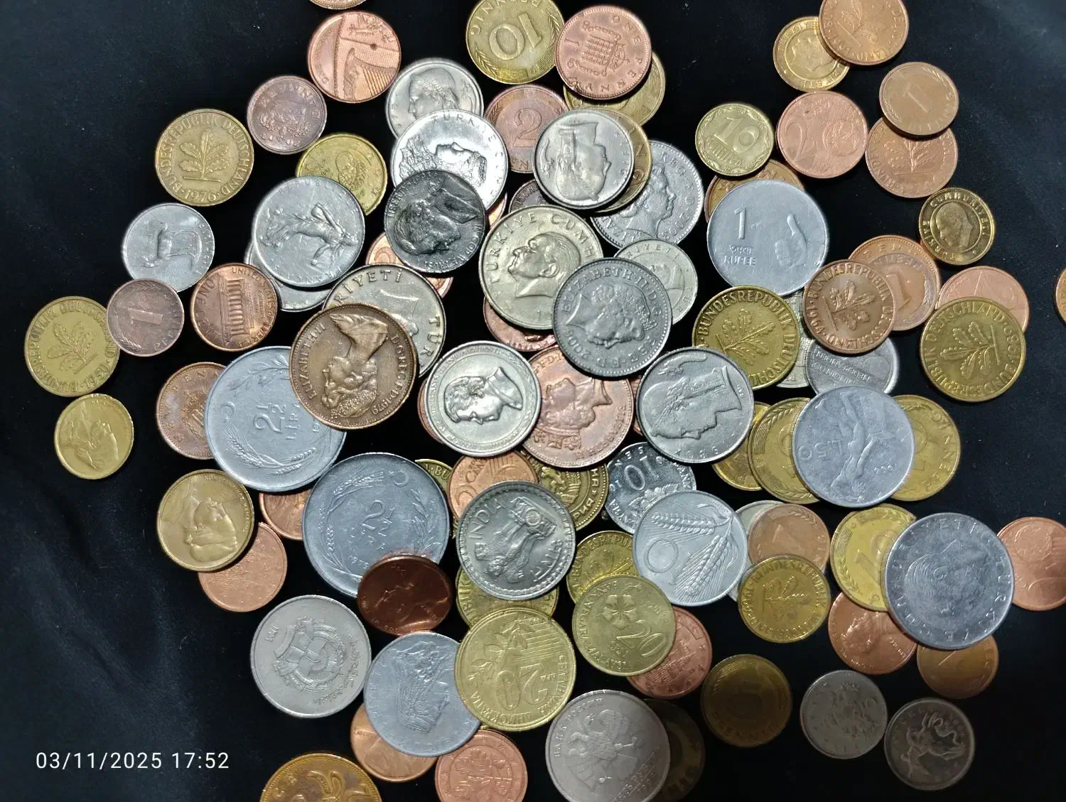 100 عدد سکه کلکسیونی خارجی|کلکسیون سکه، تمبر، اسکناس|بم, |دیوار