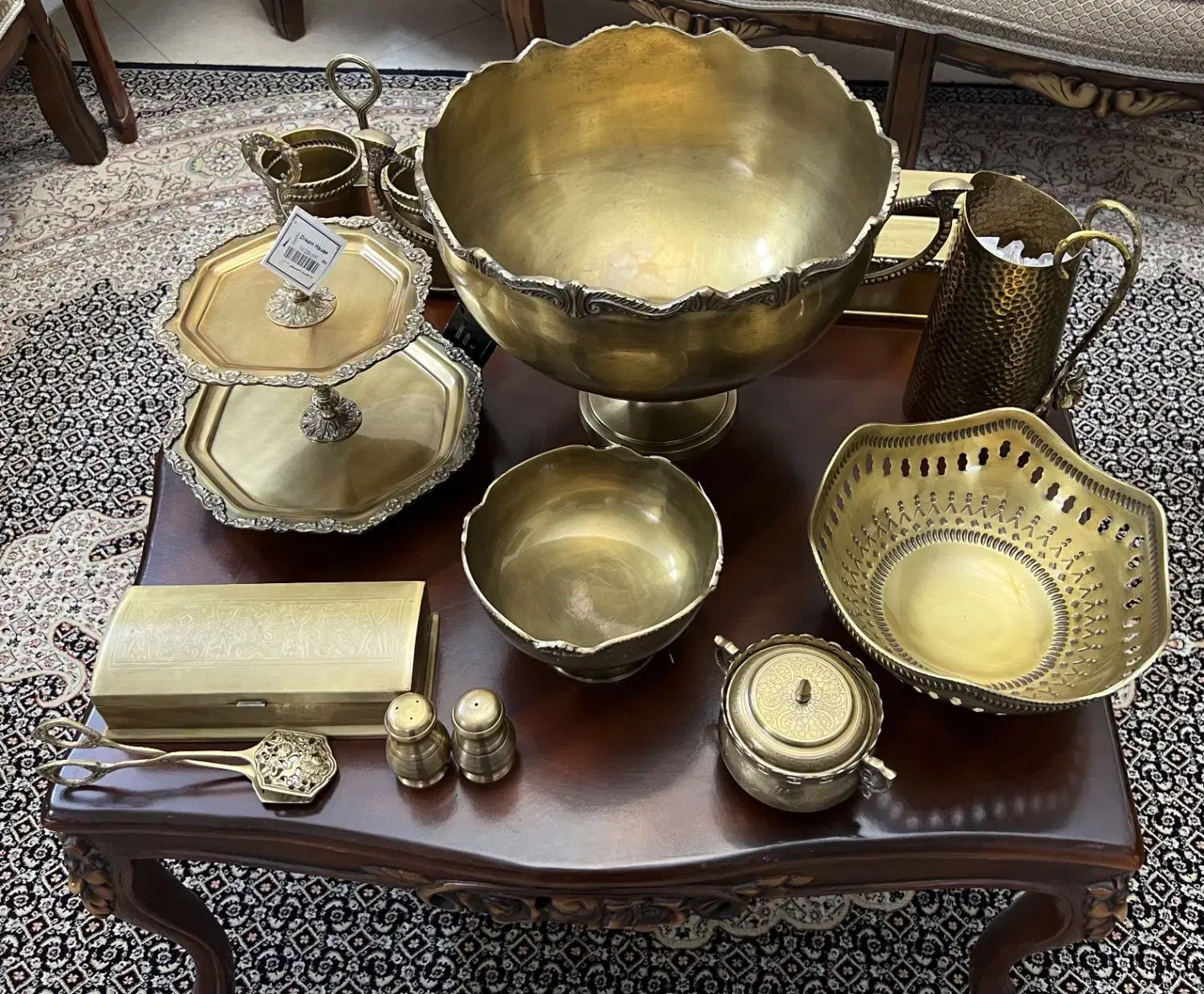 ظروف برنجی برند مپکو هند|ظروف سرو و پذیرایی|اراک, |دیوار