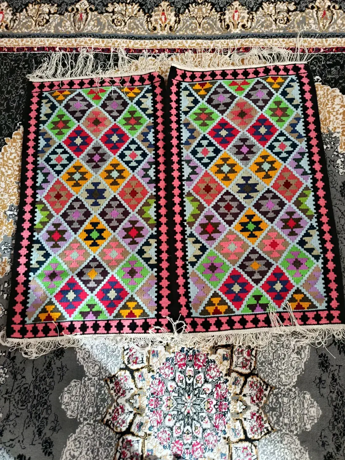 گلیم کاموا|گلیم، جاجیم، گبه|زنجان, |دیوار