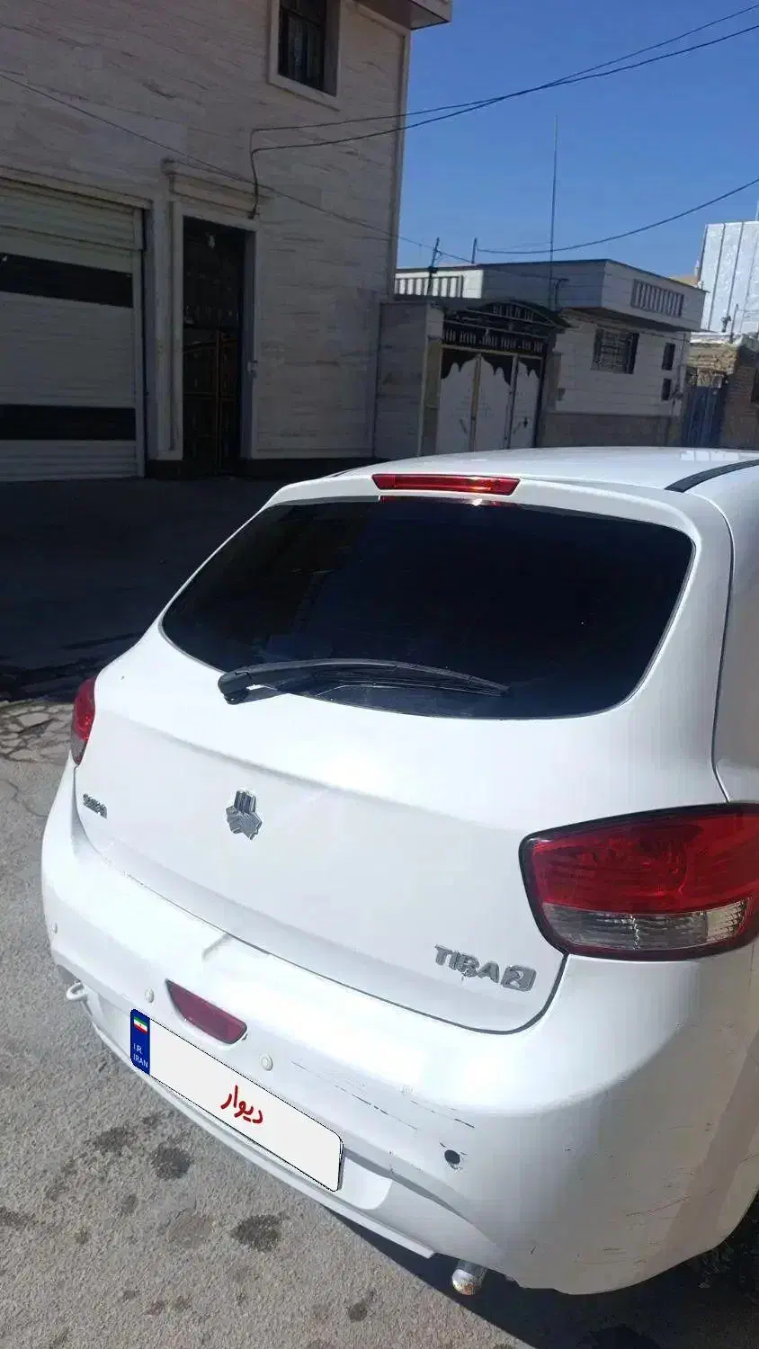 سواری تیبا ۲ سفید|خودرو سواری و وانت|فیروزآباد (فارس), |دیوار