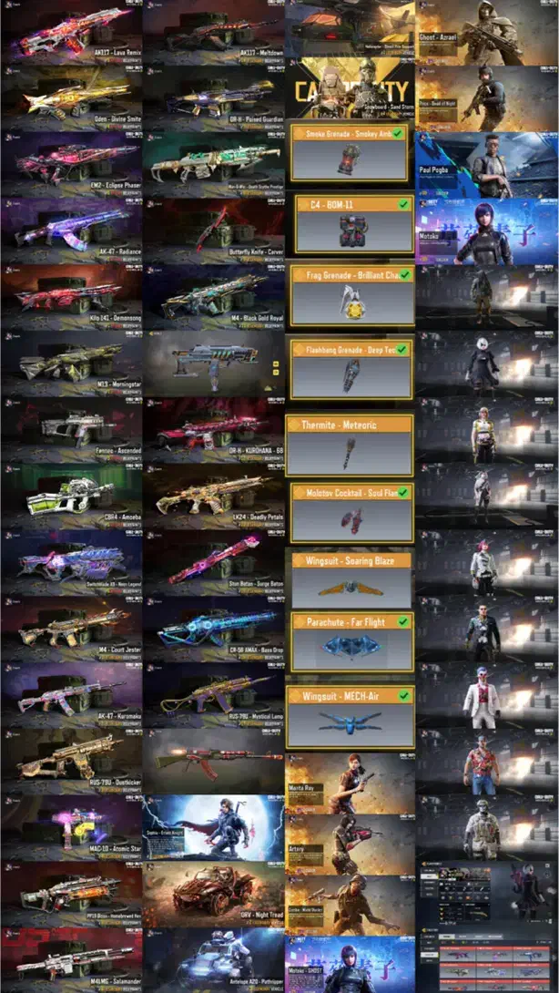 اکانت خفن کالاف دیوتی موبایل|کنسول، بازی ویدئویی و آنلاین|رشت, چله خانه|دیوار