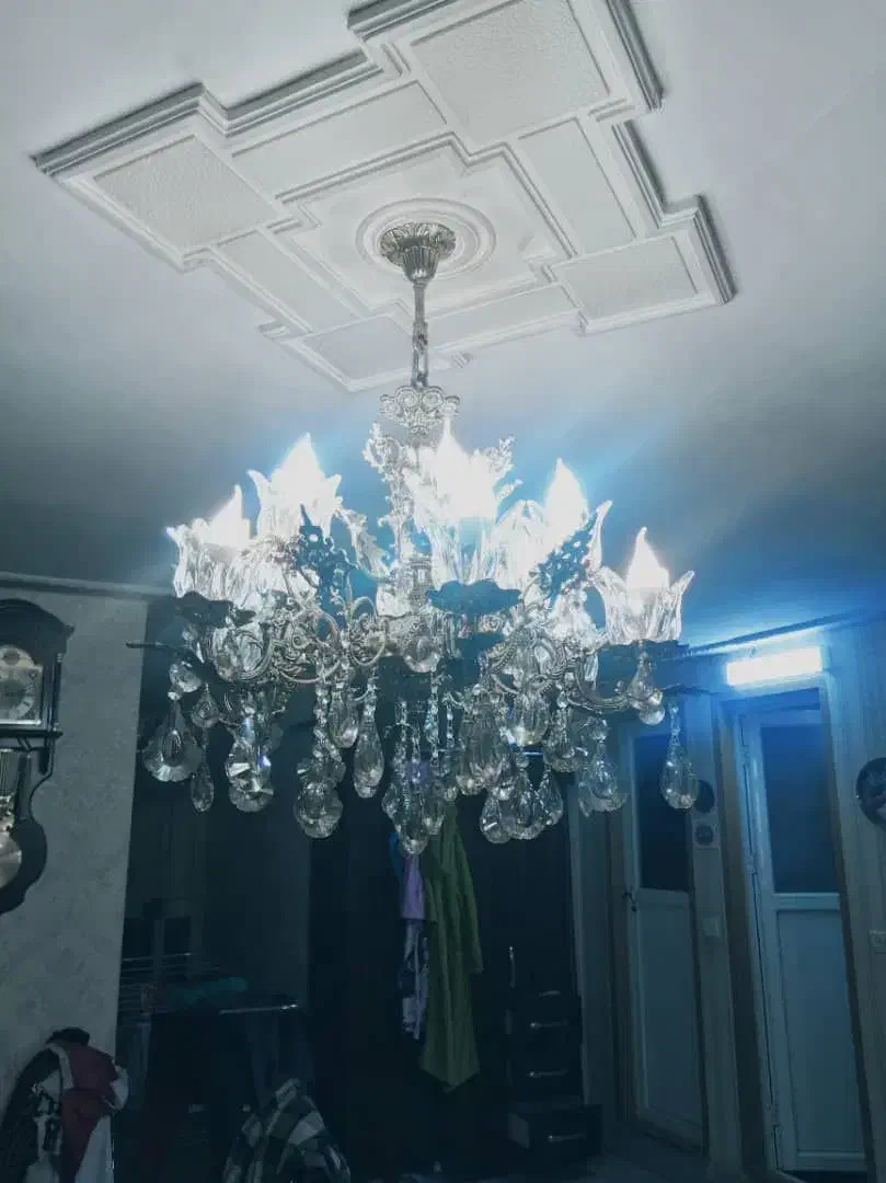 دوعددلوستربرنز6شاخه|لوستر و چراغ آویز|ری, دیلمان|دیوار