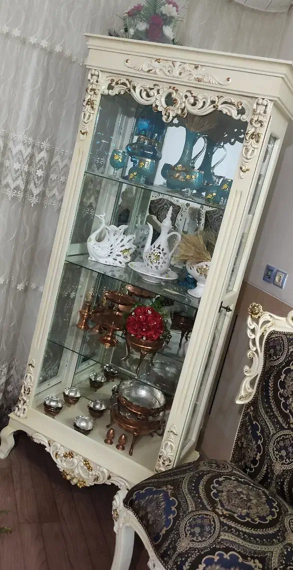 ویترین چوبی|بوفه، ویترین، کنسول|قم, علی آباد سعدگان|دیوار