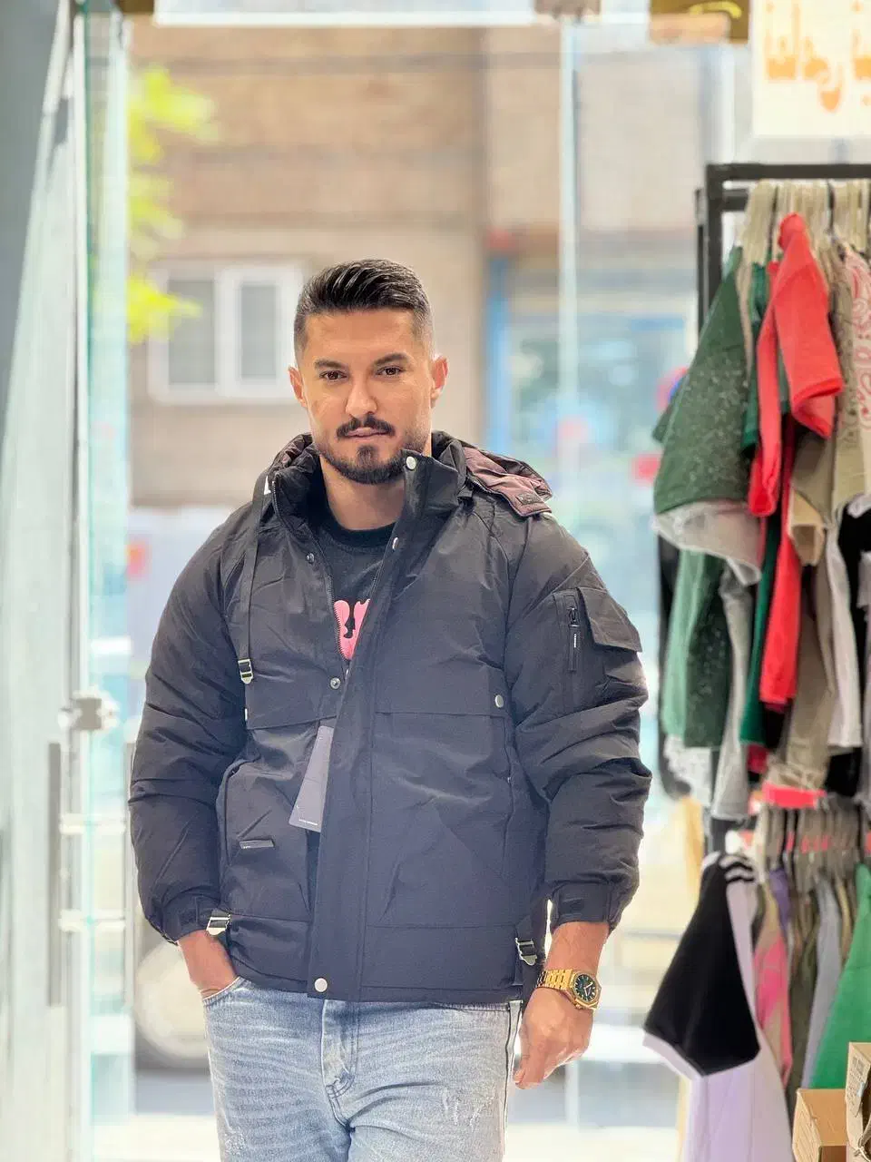 کاپشن پر باکسی سه رنگی|لباس|تبریز, |دیوار