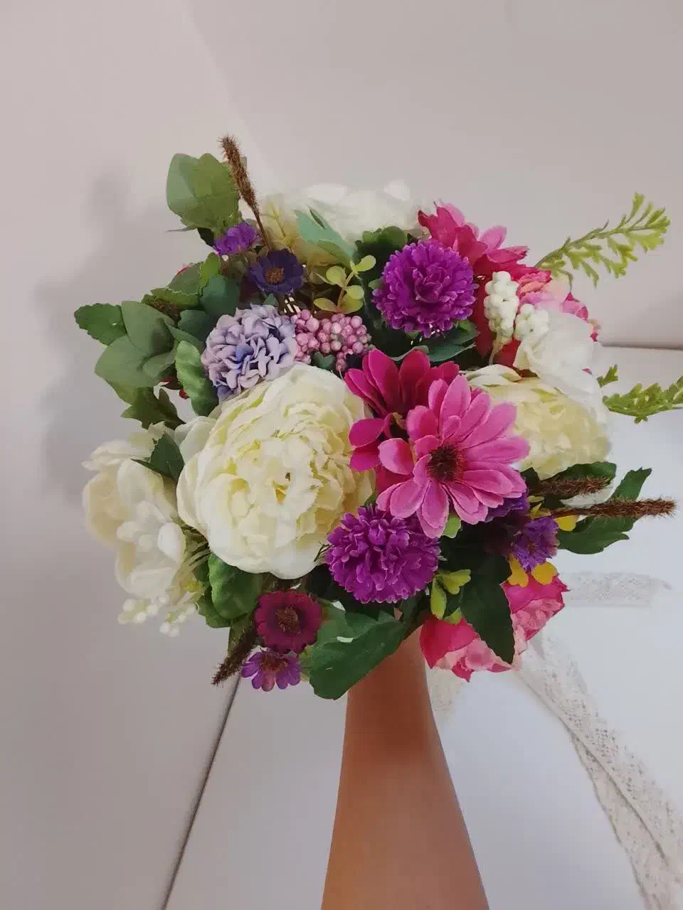 دسته گل عروس|گل مصنوعی|قم, شاه سید علی|دیوار