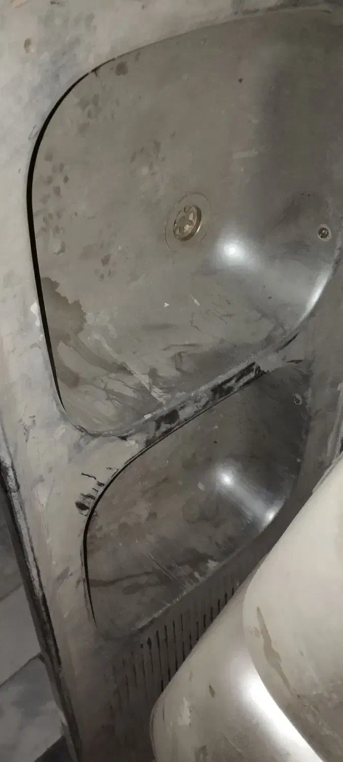 دو عدد سینک|آب‌چکان و نظم‌دهنده ظروف|گرگان, |دیوار