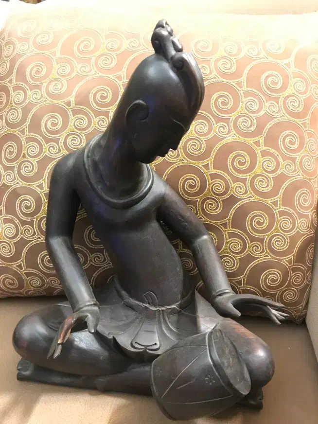 مجسمه چوبی نوازنده|مجسمه، تندیس، ماکت|تهران, مجیدیه|دیوار