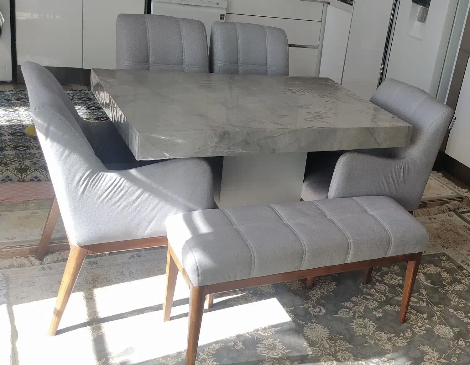 میز نهار خوری 6 نفره|میز و صندلی غذاخوری|جوانرود, |دیوار