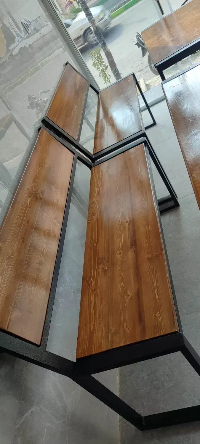 میزوصندلی اهنی رنگ شده|دفتر کار|خمینیشهر, |دیوار