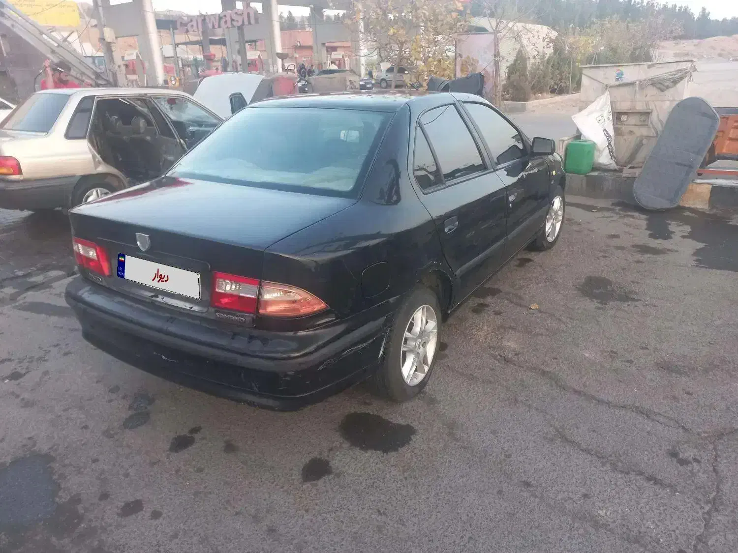 سمند مشکی EF7|خودرو سواری و وانت|قم, بنیاد|دیوار