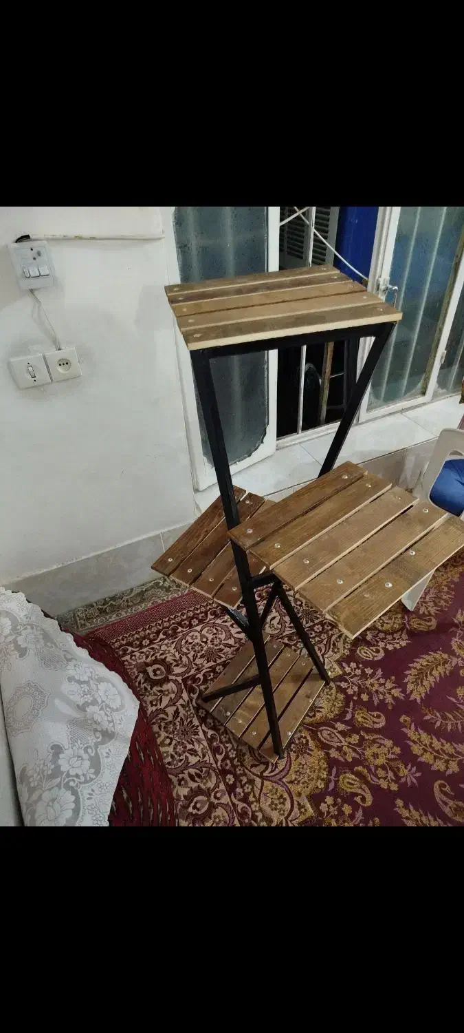 استند  فلزی چوبی|صنایع دستی و سایر لوازم تزئینی|جهرم, |دیوار