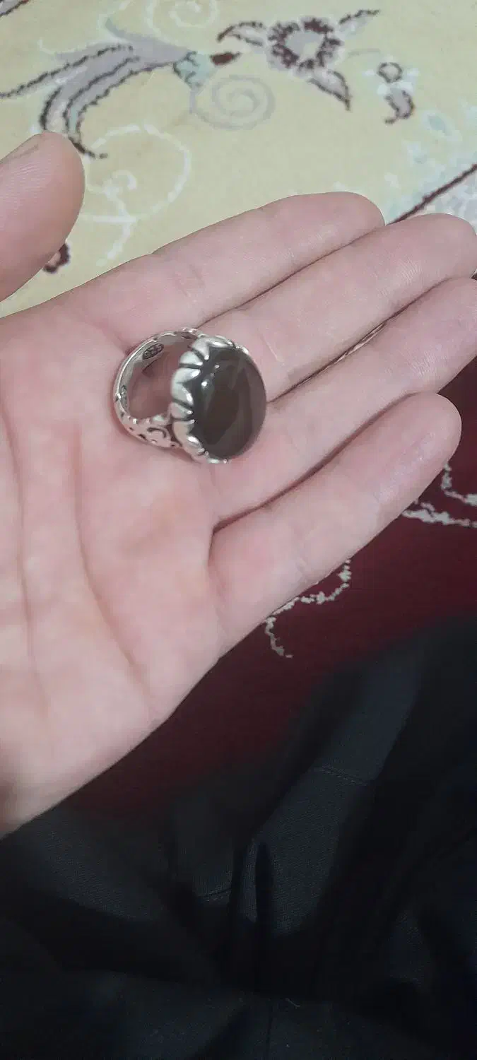 انگشتر عقیق.معاوضه فقط با زبرجد|جواهرات|مهران (ایلام), |دیوار