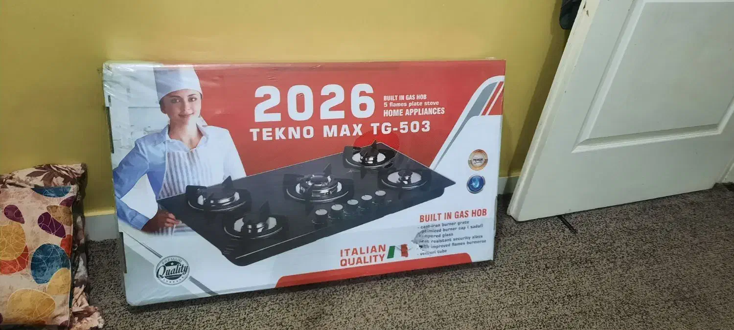 گاز صفحه ای شیشه ای آکبند هنوز باز نشده|اجاق گاز و لوازم برقی پخت‌وپز|اهواز, شهرک الهیه|دیوار