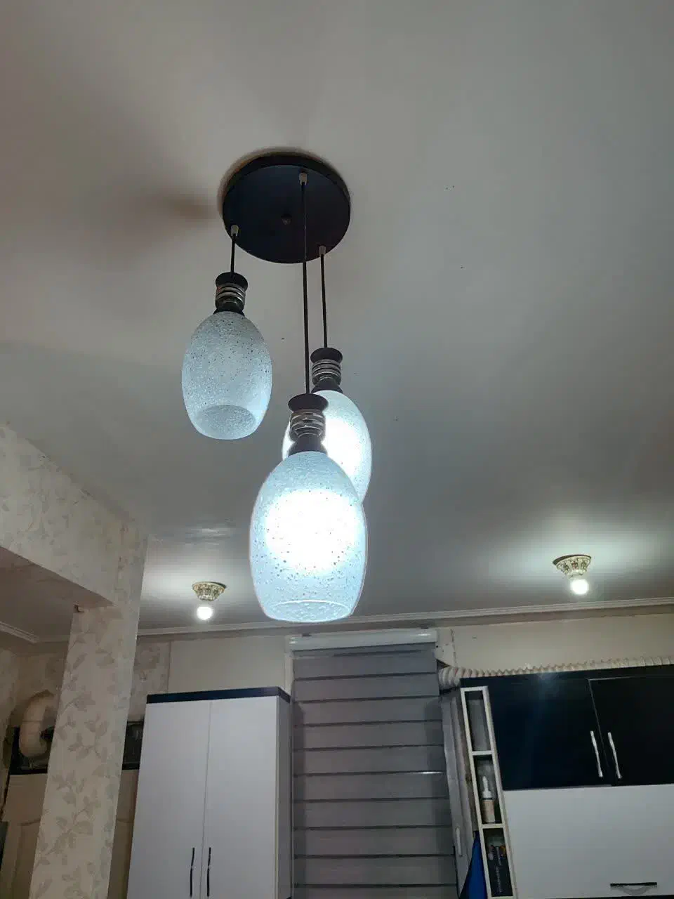 لوستر 3شاخه|لوستر و چراغ آویز|بندر امام خمینی, |دیوار