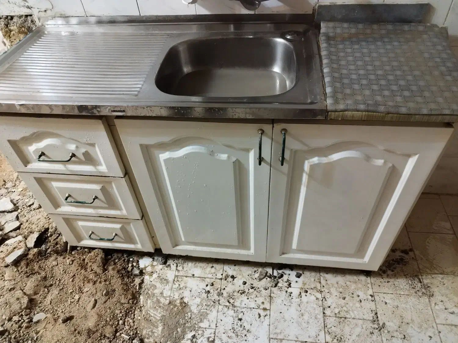 کابینت با سینک|آب‌چکان و نظم‌دهنده ظروف|زنجان, |دیوار