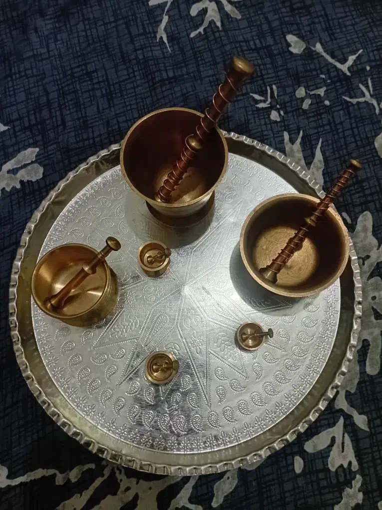 سینی مسی و هاونگ|ظروف سرو و پذیرایی|تهران, جمال‌زاده|دیوار