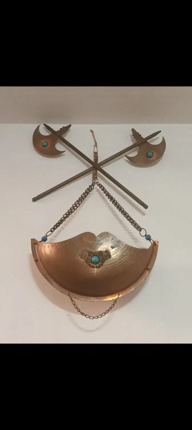 کشکول تبرزین برنجی|صنایع دستی و سایر لوازم تزئینی|تهران, ابوذر|دیوار