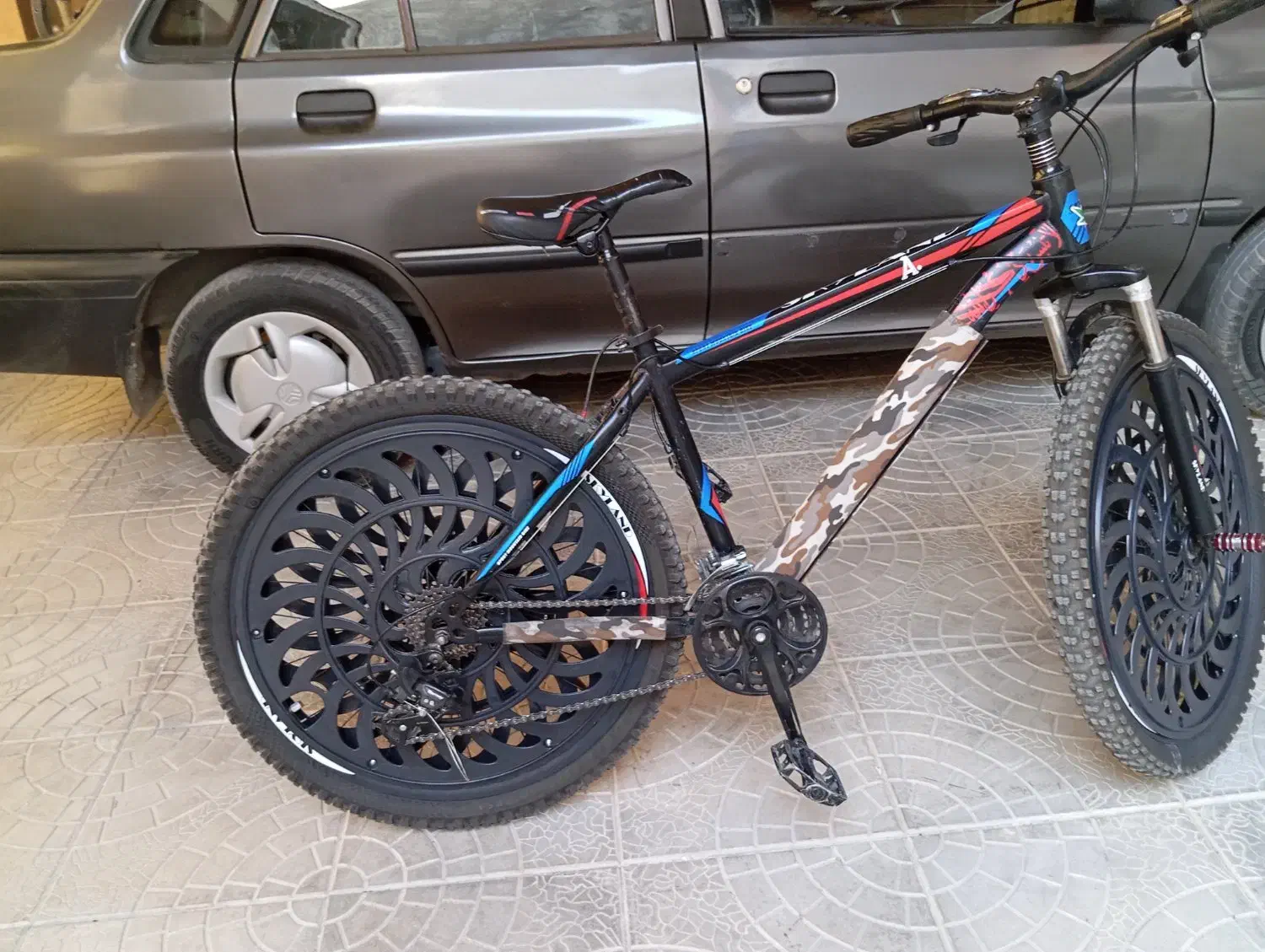 دوچرخه ۲۶ تنه بلند در حد نو با رینگ اسپرت|دوچرخه، اسکیت، اسکوتر|فارسان, |دیوار