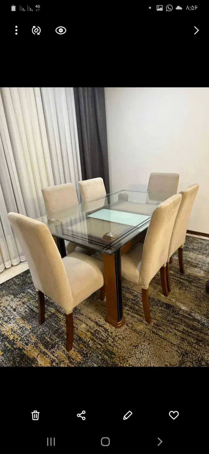 مبلمان راحتی ۱۰ نفره ومیز ۶ نفره  و۶ صندلی|مبلمان خانگی و میز عسلی|نشتارود, |دیوار