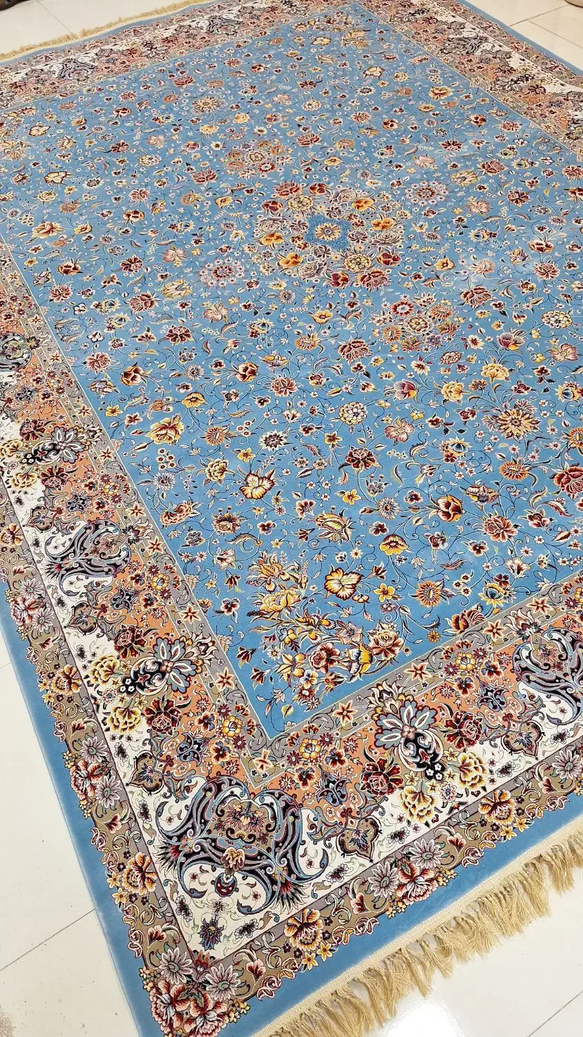 دو تخته‌فرش12متری1200شانه‌دستبافت‌گونه|فرش|ایلام, |دیوار