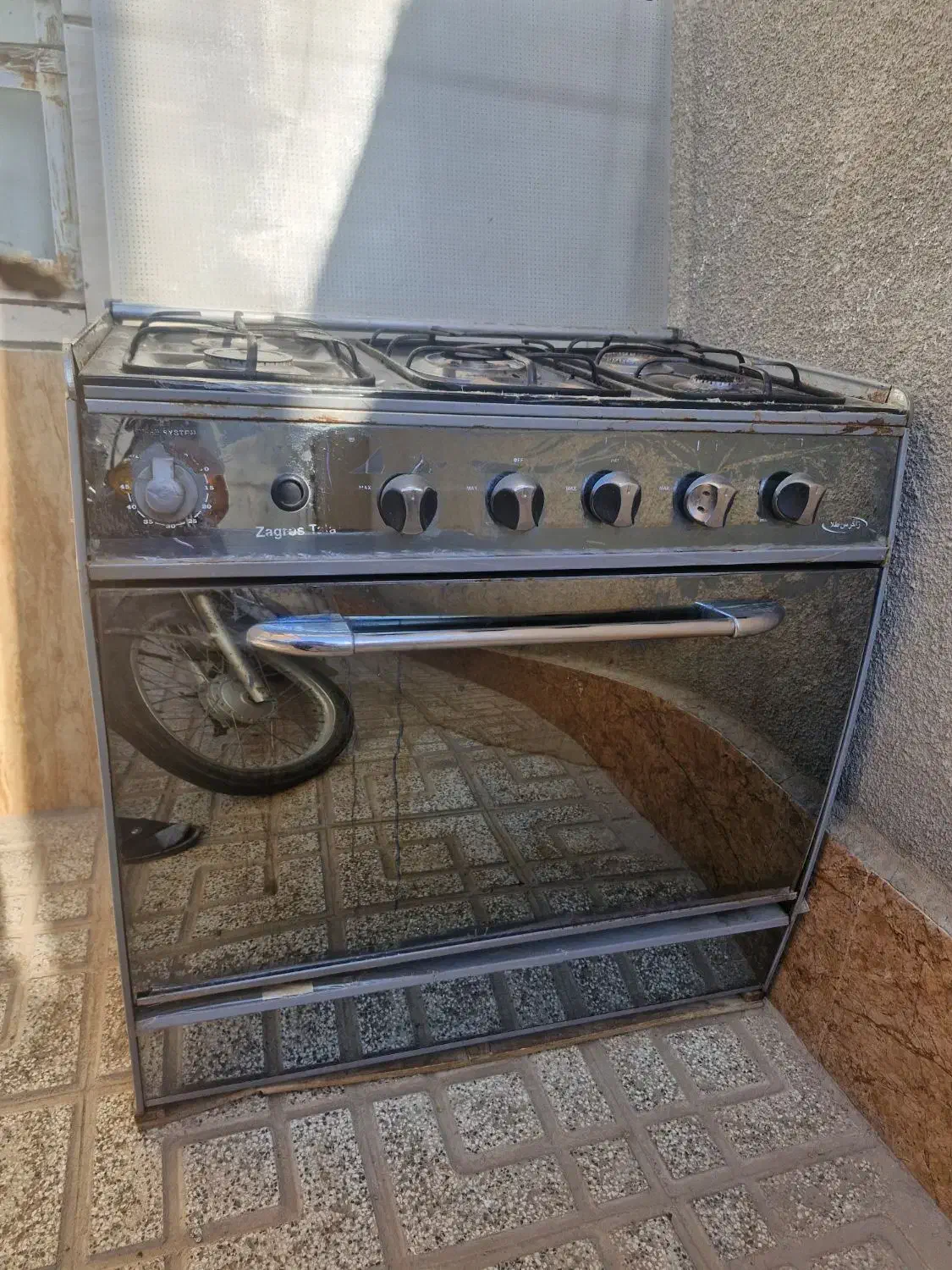 اجاق گاز استیل ۵ شعله|اجاق گاز و لوازم برقی پختوپز|کاشمر, |دیوار