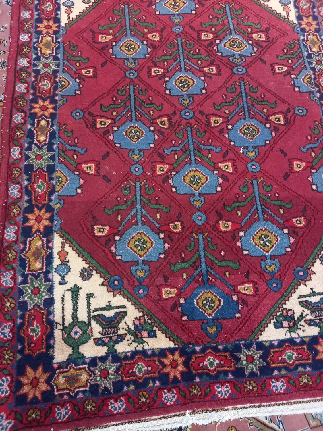 زرنیم کهنه قدیمی سالم سلامت رنگ روناس|فرش|پردیس, فاز ۲|دیوار