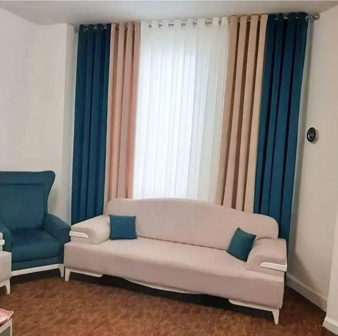 فروش و دوخت و نصب انواع پرده با کمترین قیمت|پرده، رانر، رومیزی|قم, باجک یک|دیوار