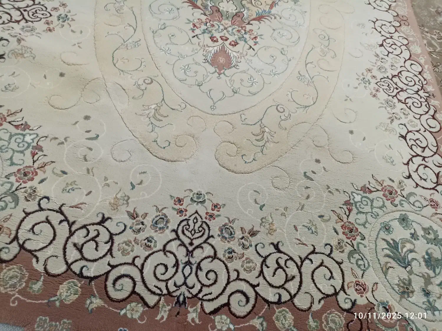 قالی چهار متری. تمیز شسته طرح گردون|فرش|شوشتر, |دیوار