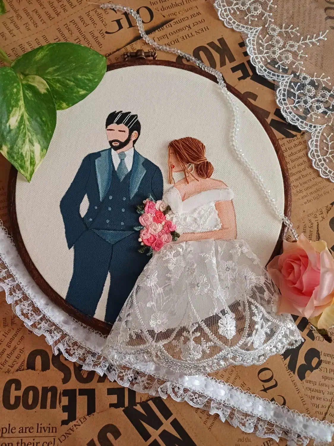 تابلو گلدوزی|تابلو، نقاشی، عکس|قم, پردیسان|دیوار