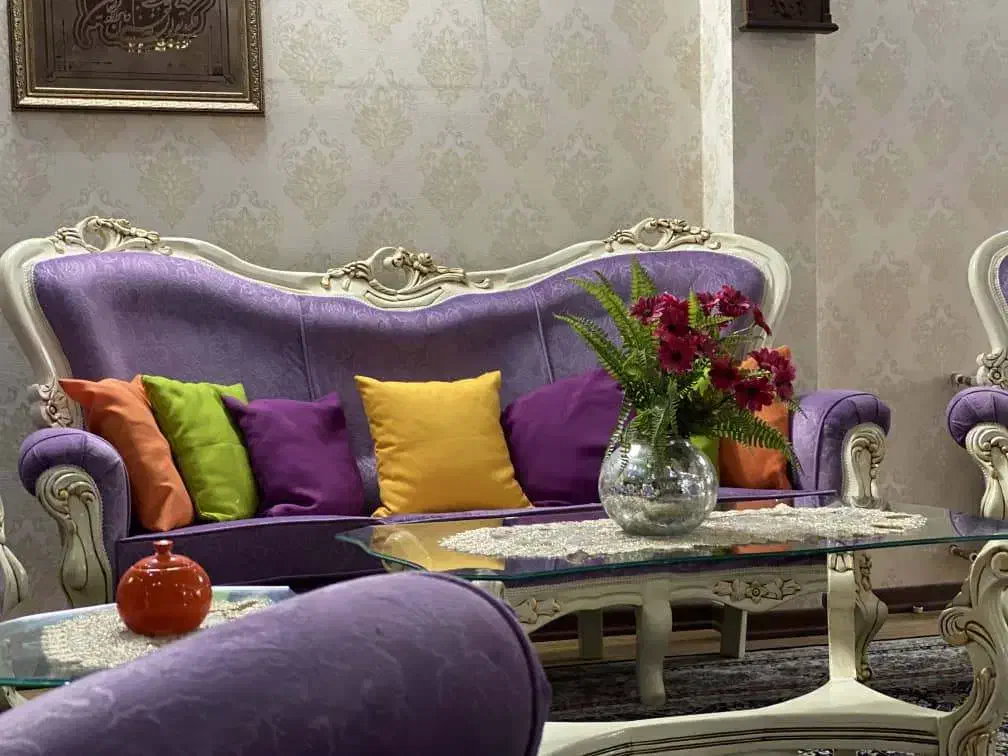 فروش مبل استیل 9 نفره با میز نهار خوری شش نفره|مبلمان خانگی و میز عسلی|لاهیجان, گلستان|دیوار