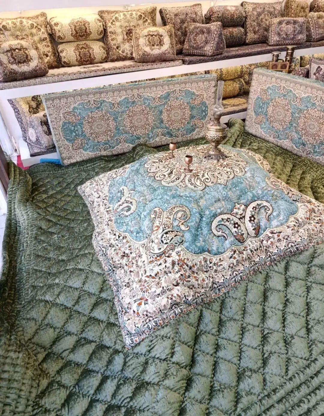 لحاف کرسی چارقد دستدوز با متریال مرغوب آماده تحویل|رختخواب، بالش، پتو|تهران, شهرک ولیعصر جنوبی|دیوار