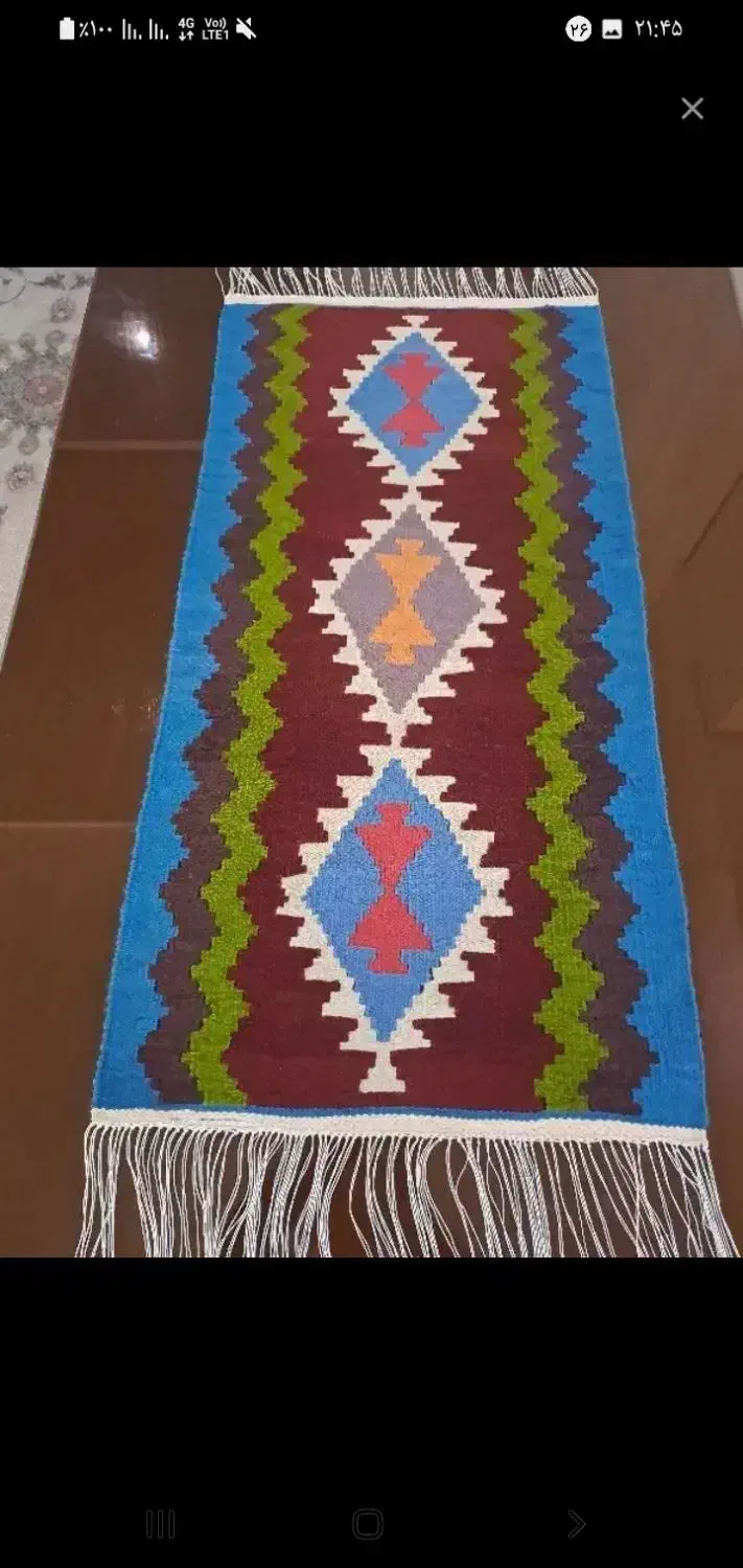 گلیم دستبافت|گلیم، جاجیم، گبه|کوهدشت, |دیوار