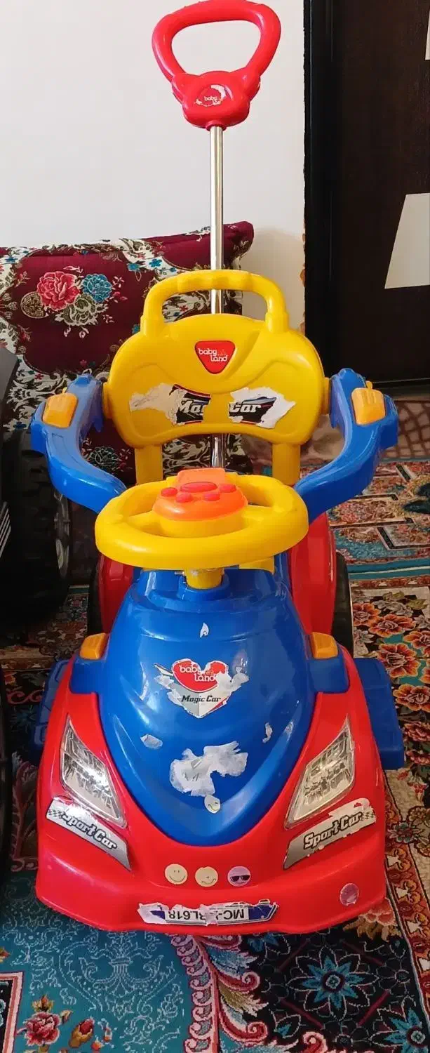 ماشین حمل دسته دار کودک|اسباببازی بچه|تبریز, |دیوار